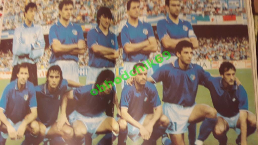 Мир Футбола 1991 N 3 ( постер сб Италия) 2