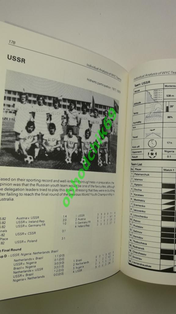 ЧМ Мексика 02 - 19 06 1983 молодежные ( U-19) Технический отчет 1
