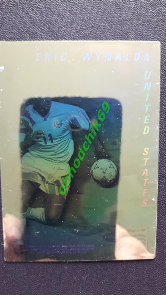 Карточка-наклейка голографическая Эрик Виналда Чемпионат мира 1994 США