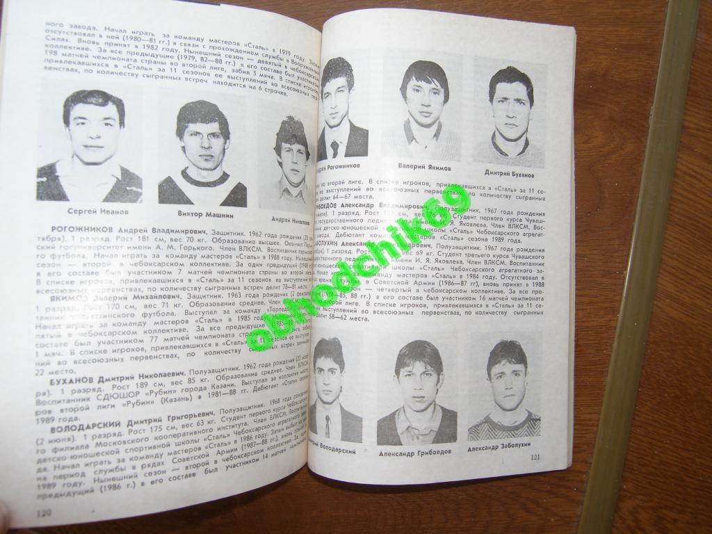 Футбол Календарь-справочник 1989 Чебоксары 1