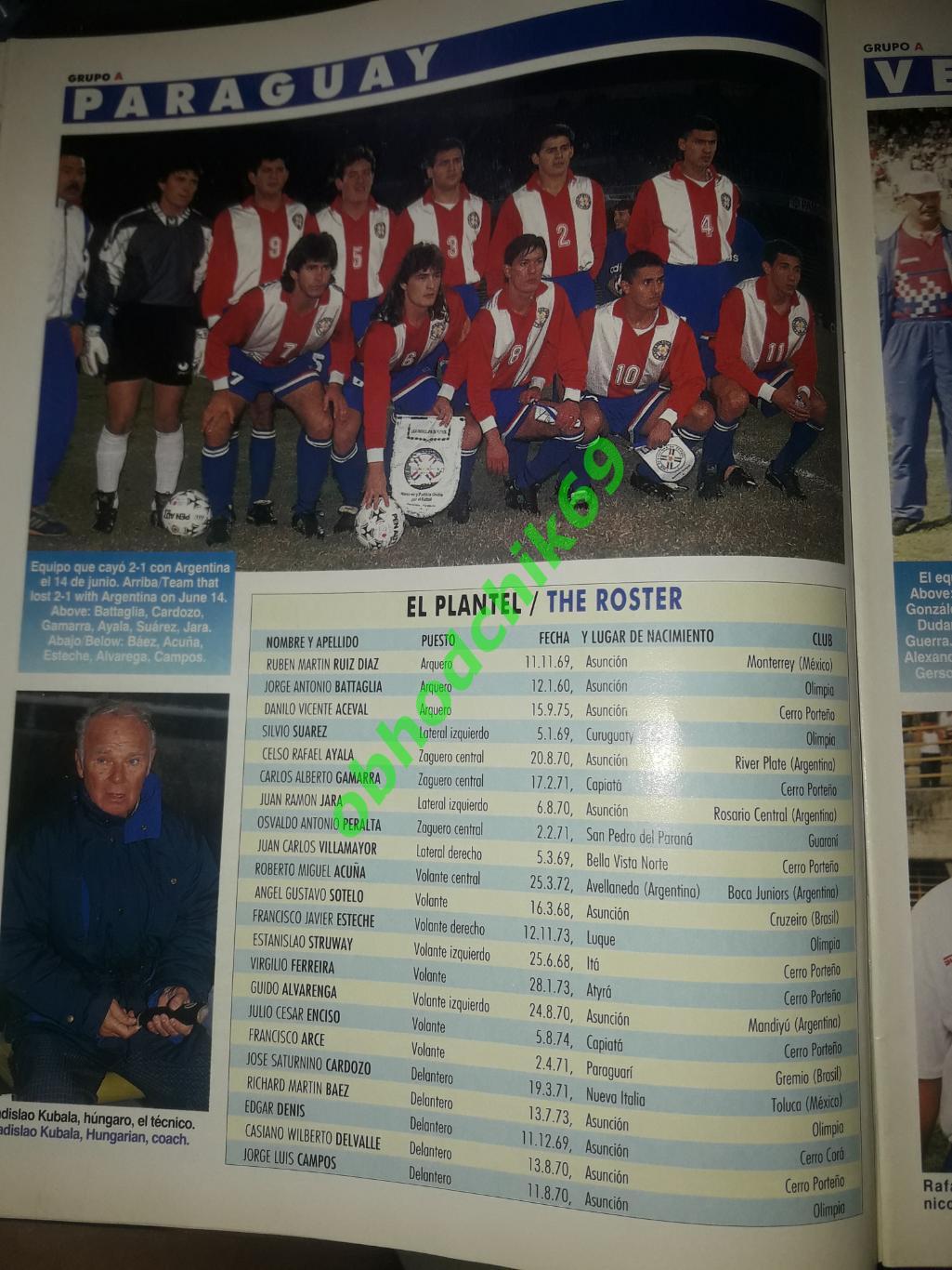 Журнал Южноамериканской конфедерации футбола N40 1995 1