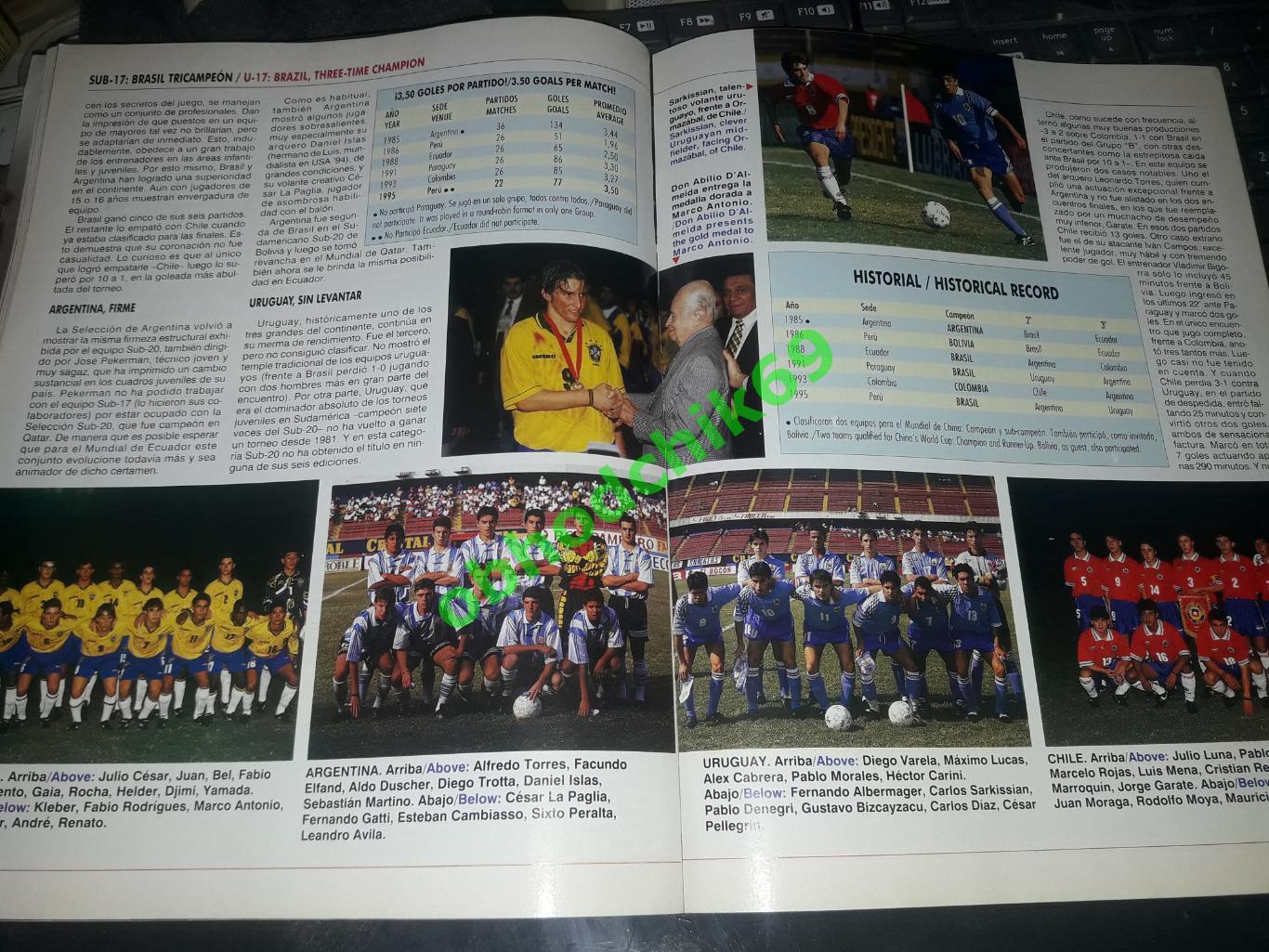 Журнал Южноамериканской конфедерации футбола N40 1995 5