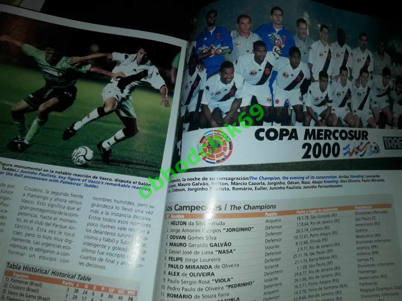 Журнал Южноамериканской конфедерации футбола N67 2001 6