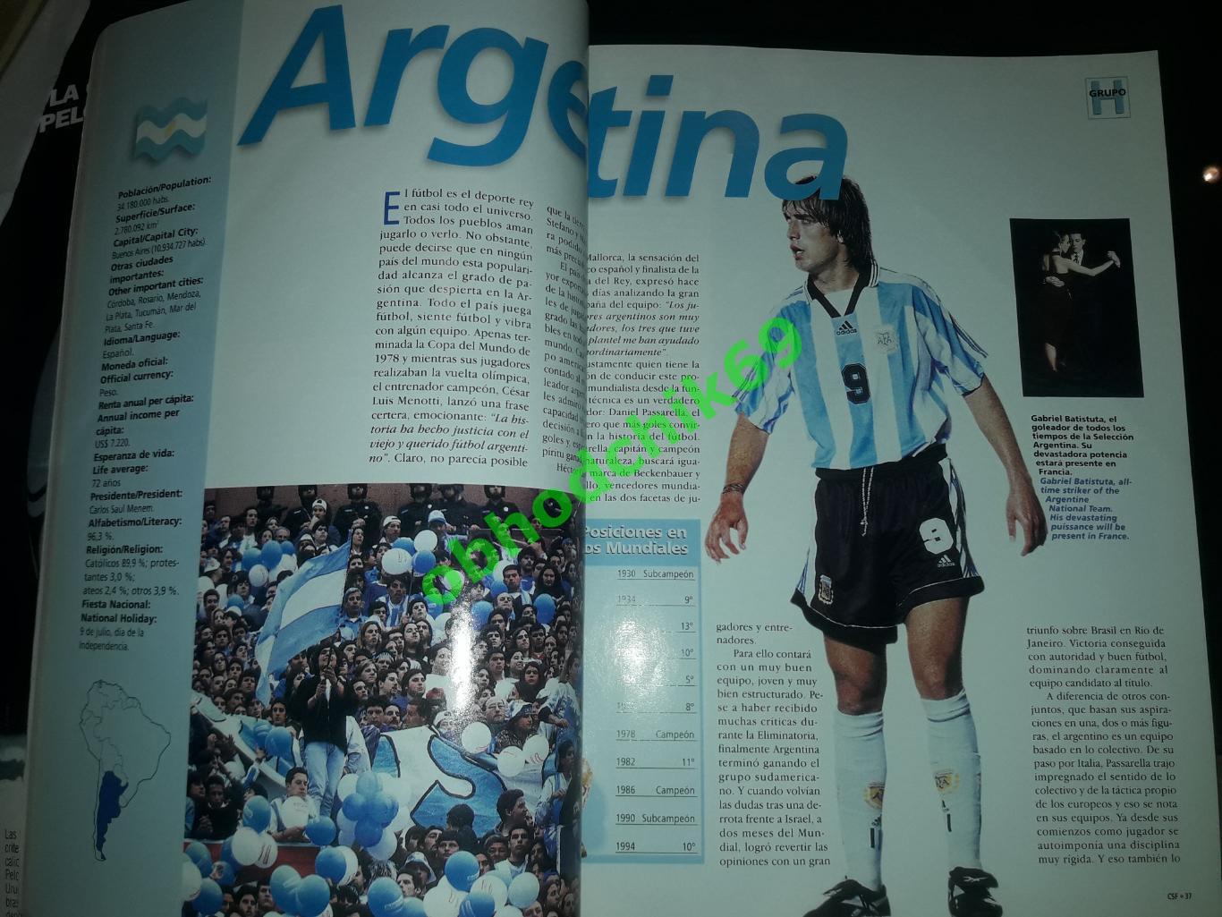 Журнал Южноамериканской конфедерации футбола N53 1998 6
