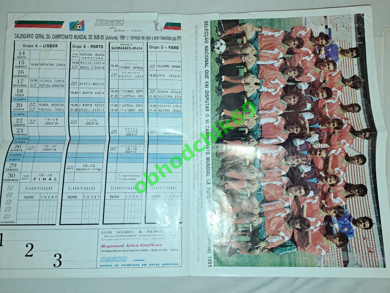 Чемпионат мира Португалия 1991 (U-20, молодежная сборная СССР) 14-30 06 1991 2