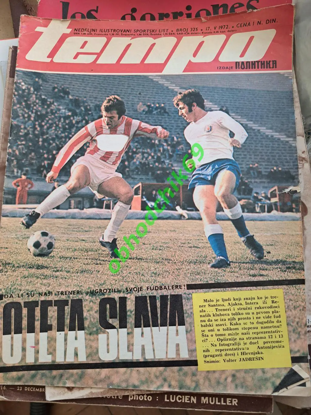 Журнал_ TEMPO Югославия N 325 1972 СССР-Югославия