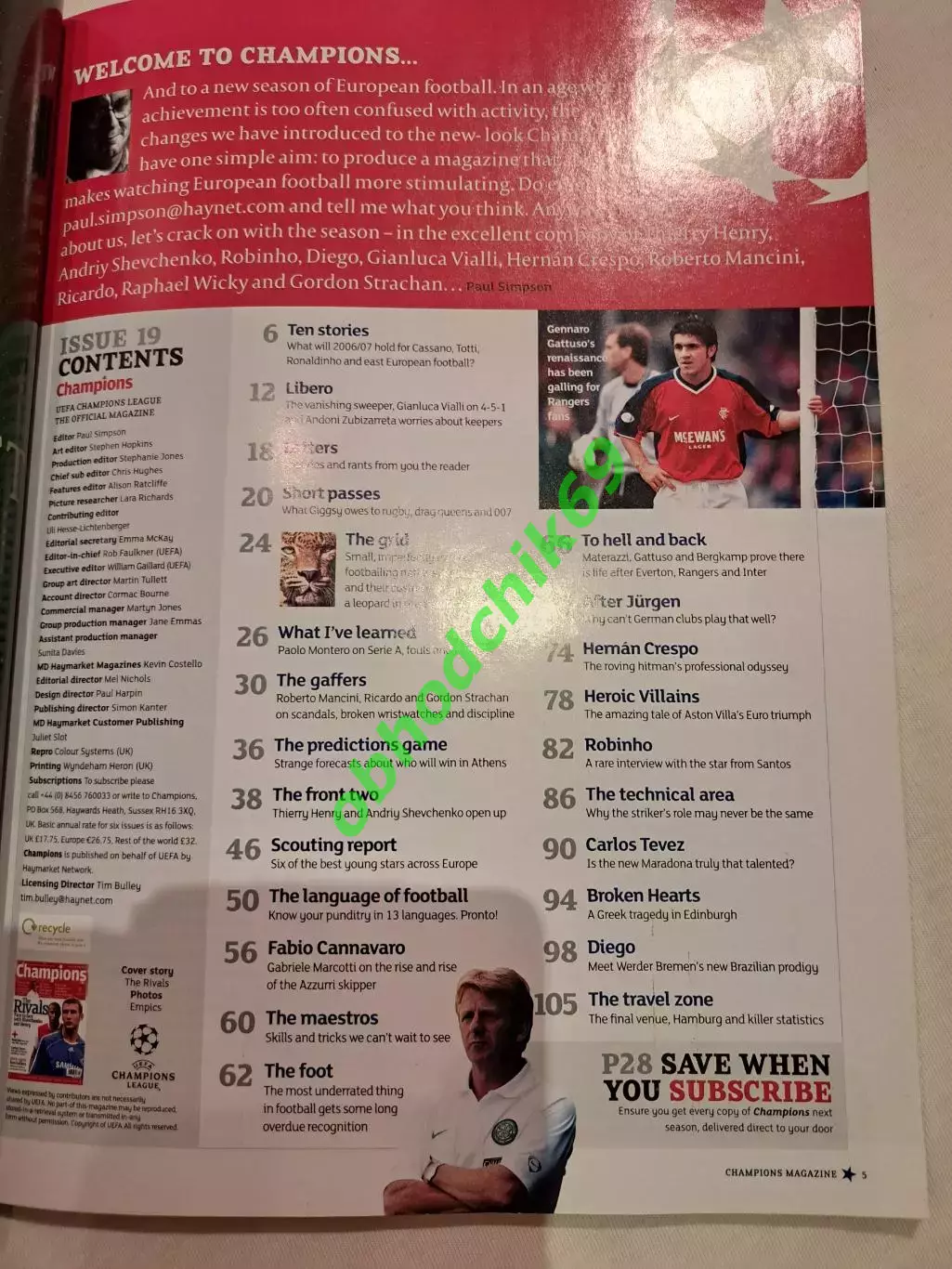 Журнал Champions_Октябрь Ноябрь 2006 1