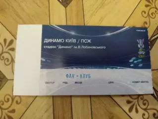 Динамо-ПСЖ 15.04.09