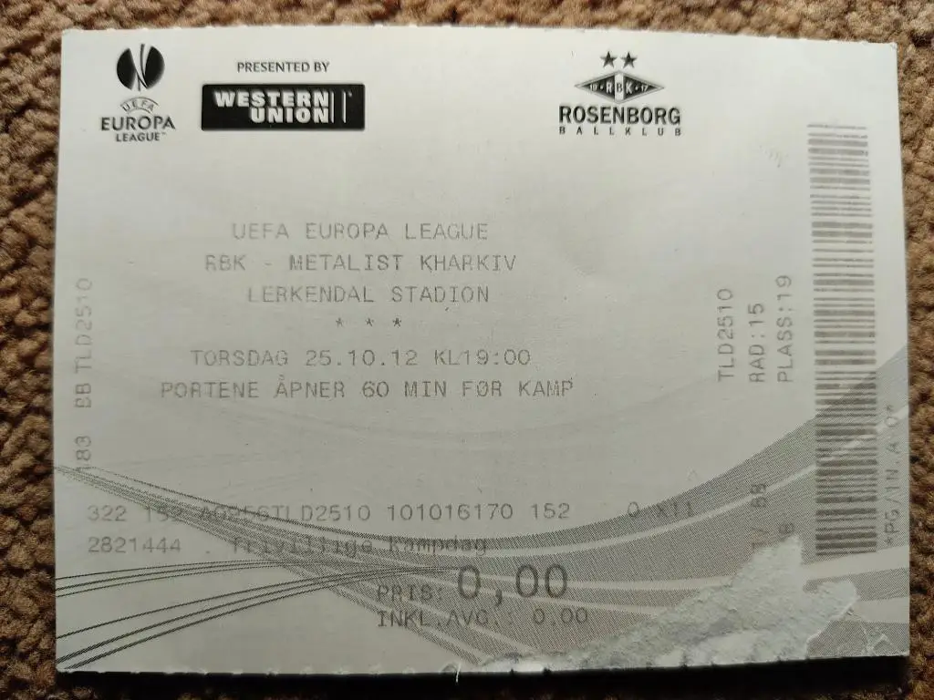 Русенборг-Металлист 25.10.12