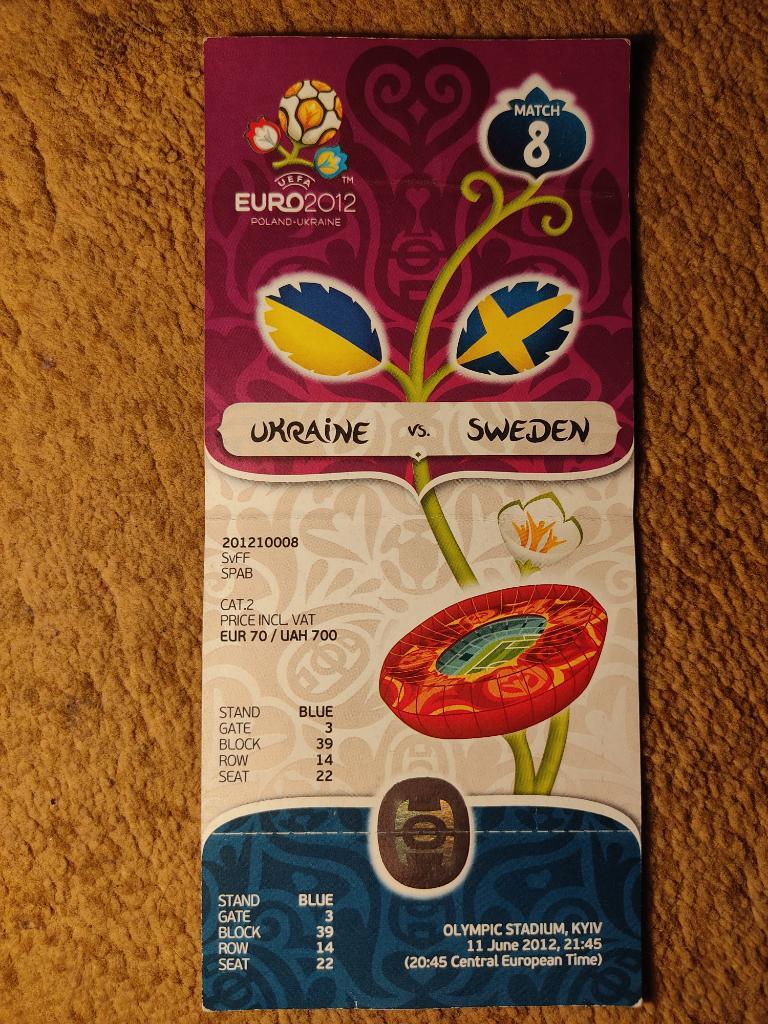 Украина-Швеция 11.06.12 Евро