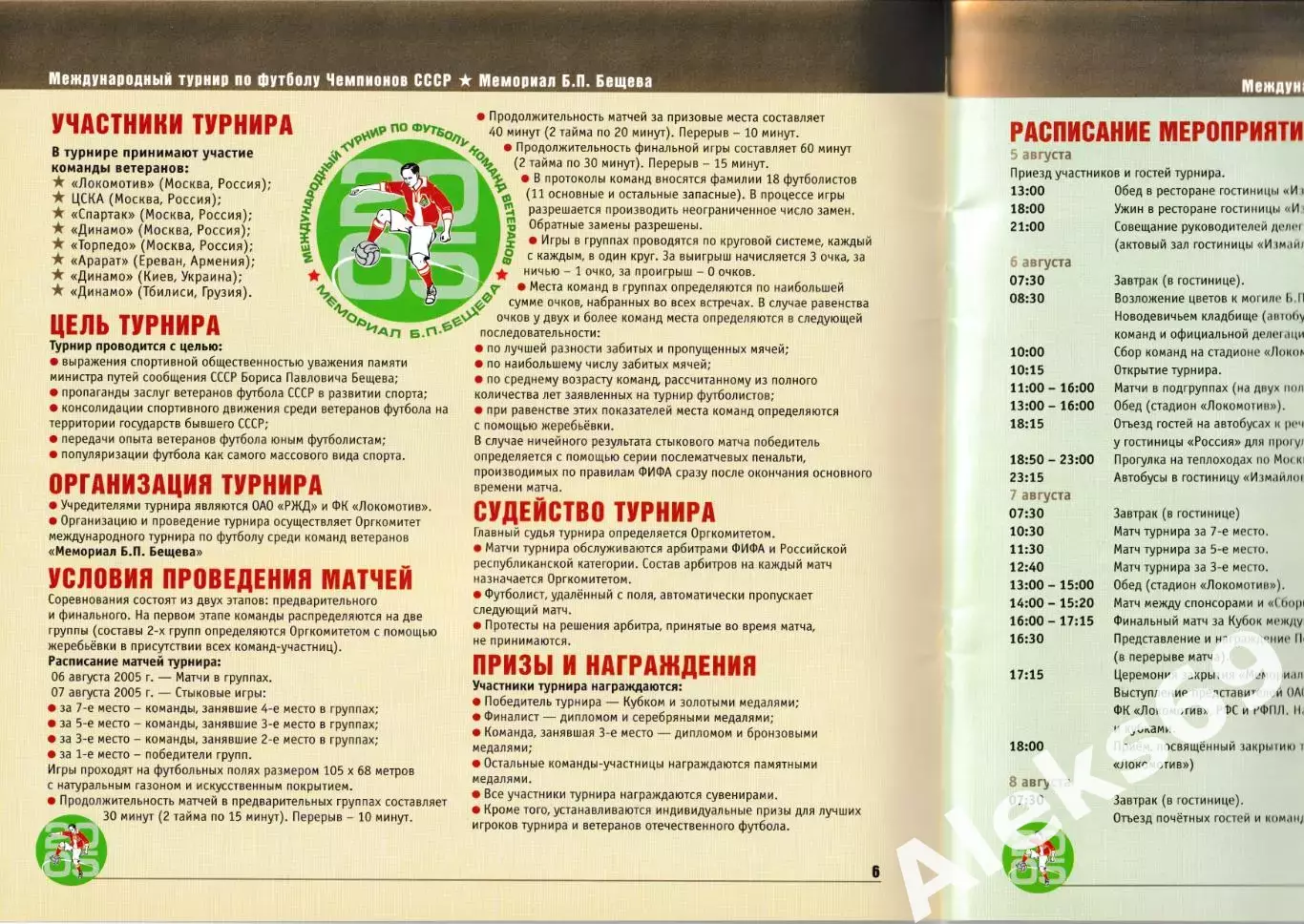 Мемориал Бещева. Турнир чемпионов СССР: Спартак,ЦСКА,Динамо,Локомотив и др 1