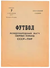 сборная СССР - сборная Польша. 1977 год. Товарищеский матч.