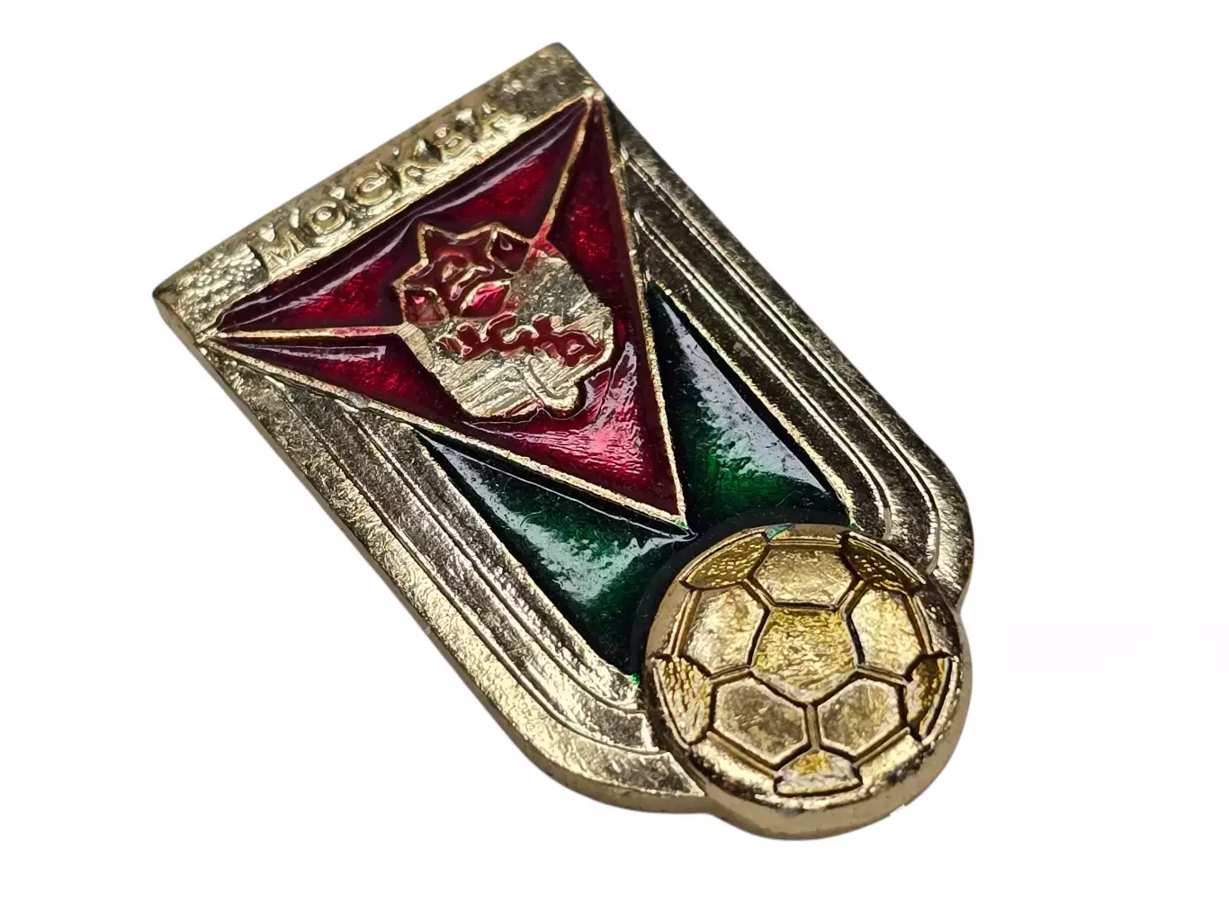 Брак производства! Значок ЦСКА (Москва) на заготовке для значка Локомотива. 2