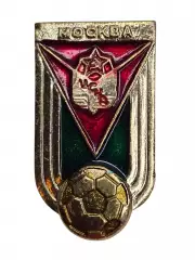 Брак производства! Значок ЦСКА (Москва) на заготовке для значка Локомотива.