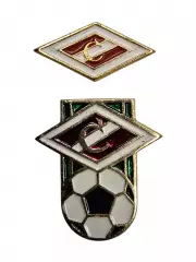 Два значка Спартак. Металл. ХХ век.