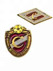 Два значка Спартак. Металл. ХХ век.