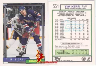 TOPPS NHL Hockey 1992-1993, №351, Tim Kerr