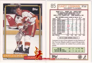 TOPPS NHL Hockey 1992-1993, №85, Gary Leeman