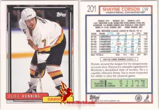 TOPPS NHL Hockey 1992-1993, №81, Cliff Ronning