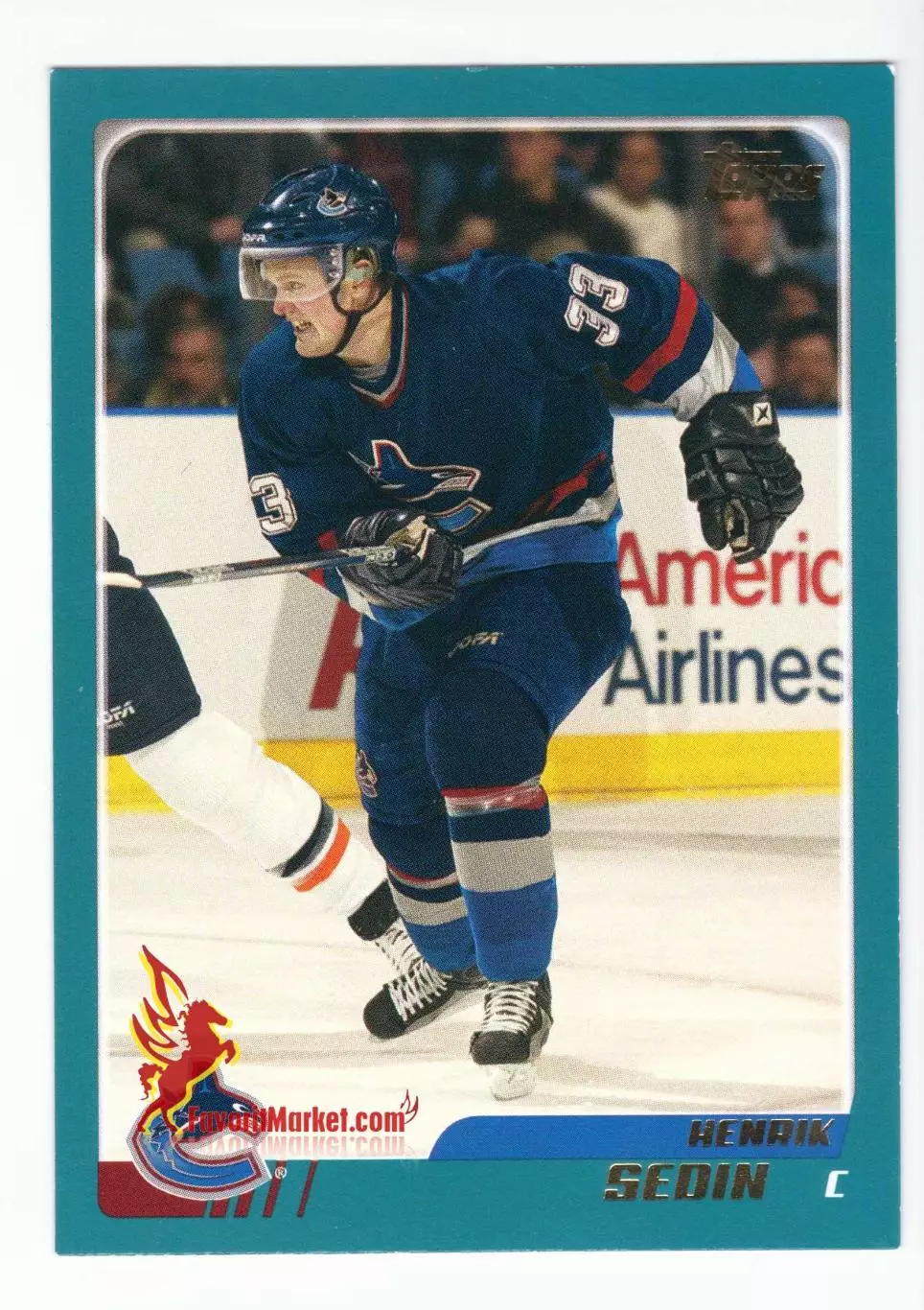 Карточка TOPPS NHL Hockey 2003-2004: №20 - Henrik Sedin
