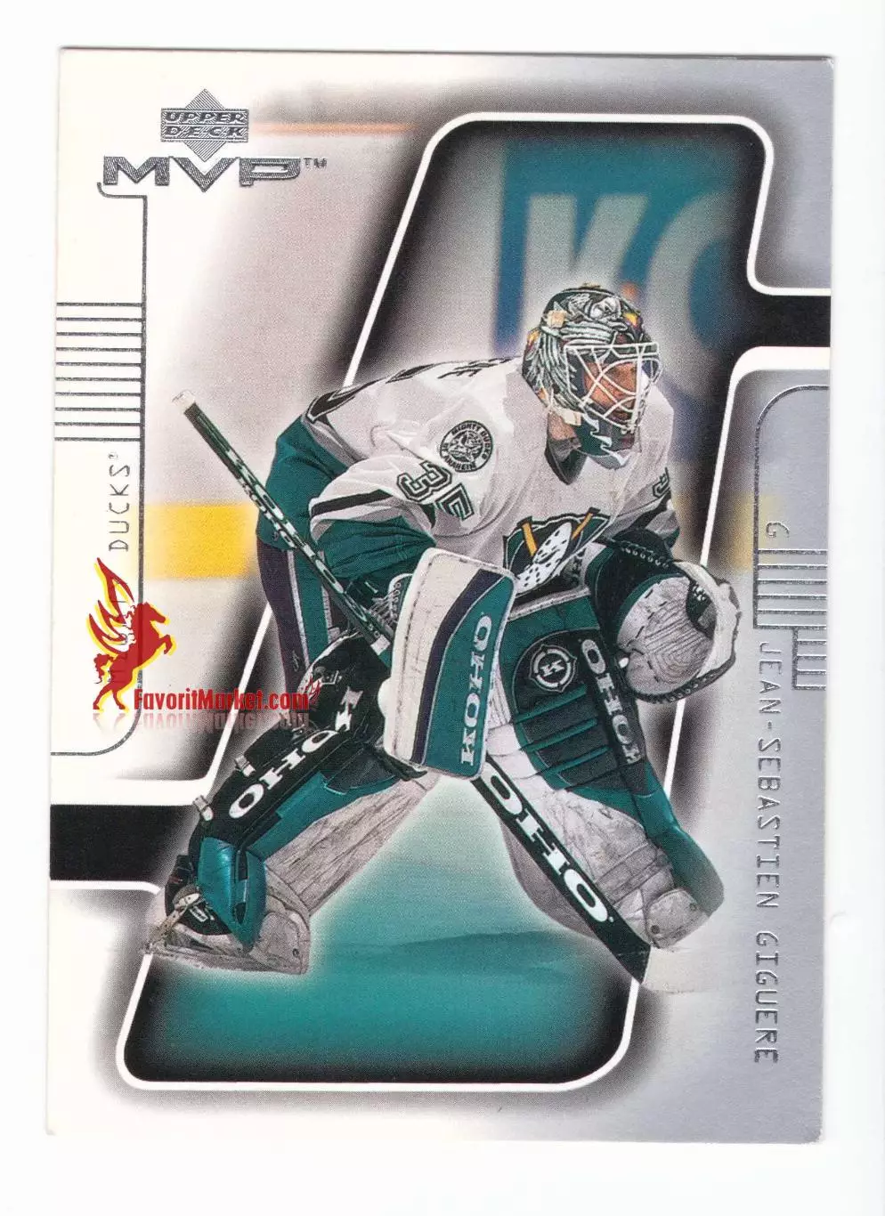 Карточка Upper Deck MVP Hockey 2001-2002: №1 - Jean-Sebastien Giguere