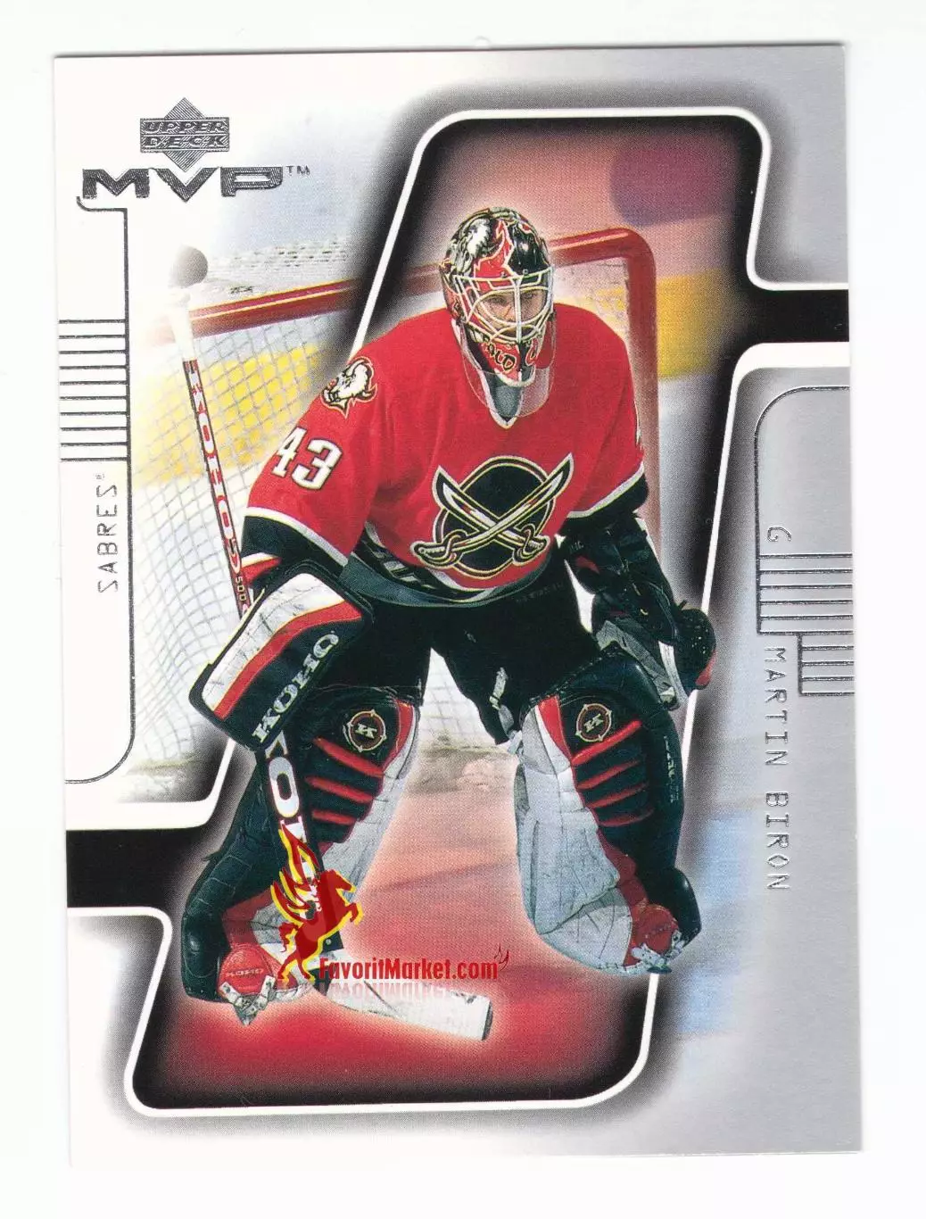 Карточка Upper Deck MVP Hockey 2001-2002: №21 - Martin Biron