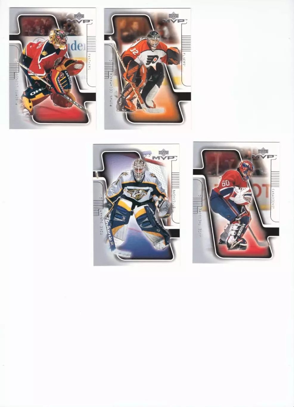 Карточка Upper Deck MVP Hockey 2001-2002: №55 - Ron Tugnutt 2