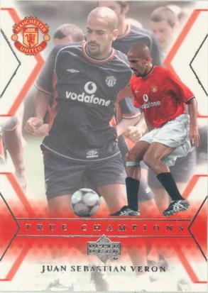 КарточкаUPPER DECK – 2001 - Manchester United Хуан Себастьян Верон Juan Sebast