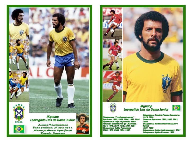 Сборная Бразилии по футболу - Открытка двухсторонняя - 6 4