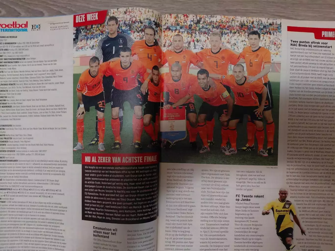 Voetball International..2010 1