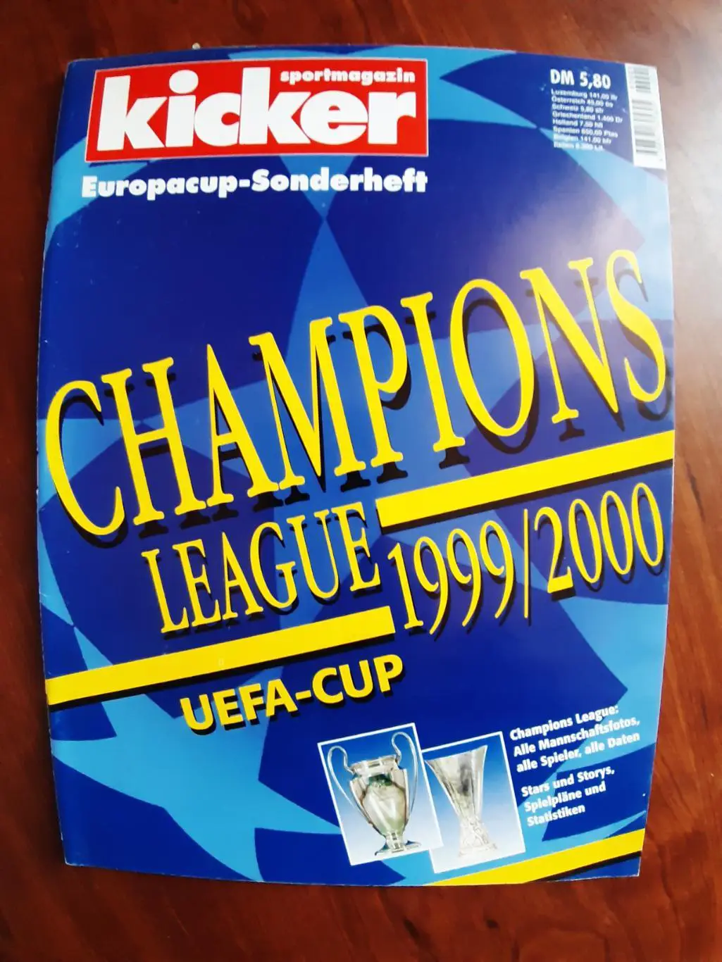 CHAMPIONS LEAGUE 1999/2000