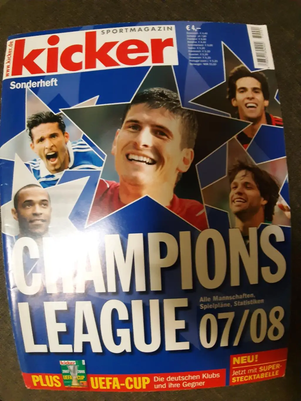 CHAMPIONS LEAGUE 07/08. UEFA CUP