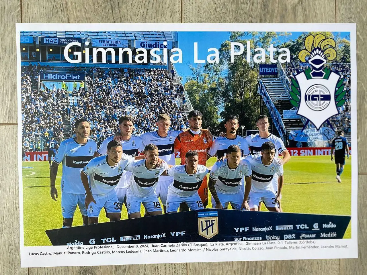 GIMNASIA LA PLATA.2024. (Argentina)