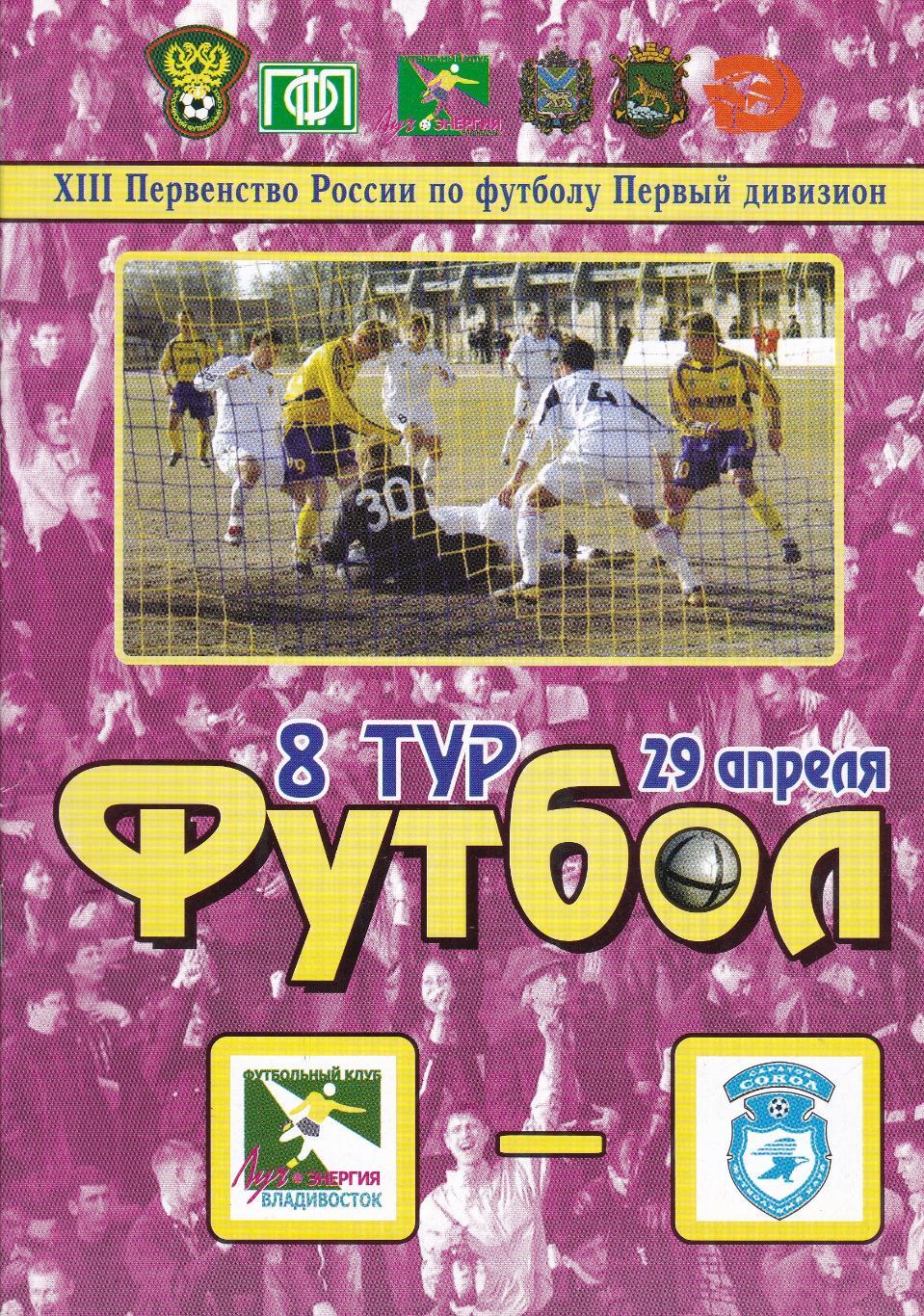 Сокол (Саратов) - Луч-Энергия (Владивосток) 2004 Официальная + КЛФ + выезд 2