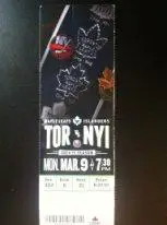 НХЛ. Торонто - Нью Йорк Айлендерс. 9 марта 2015 года. Торонто, Канада