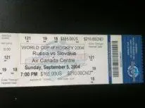 Россия - Словакия. Кубок Мира по хоккею 2004. 5 сентября 2004 г. Торонто, Канада