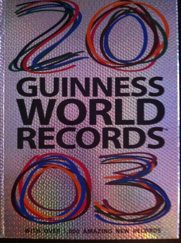 Книга Рекордов Гиннесса 2003. Оригинал. GUINNESS WORLD RECORDS 2003.