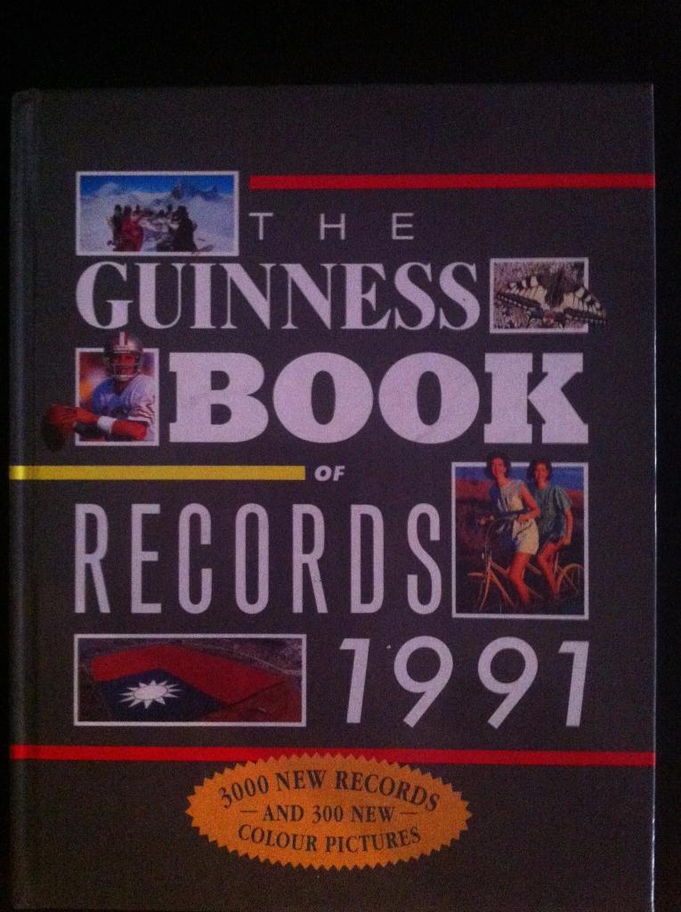 Книга Рекордов Гиннесса 1991. Оригинал. GUINNESS WORLD RECORDS 1991.