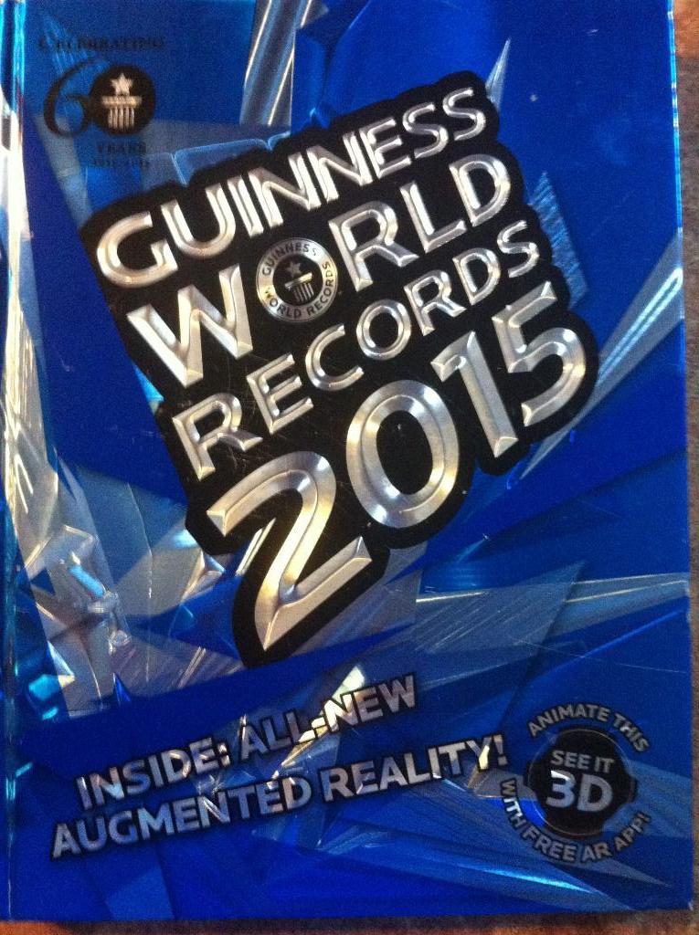 Книга Рекордов Гиннесса 2015. Оригинал. GUINNESS WORLD RECORDS 2015.