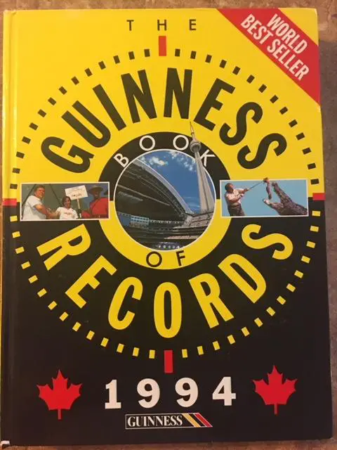 Книга Рекордов Гиннесса 1994. Оригинал. GUINNESS BOOKS OF RECORDS 1994.