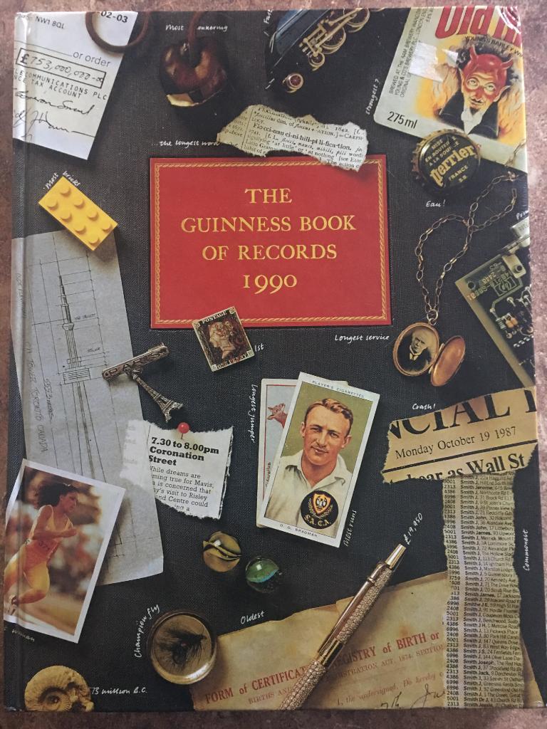 Книга Рекордов Гиннесса 1990. Оригинал. THE GUINNESS BOOK OF RECORDS 1990.