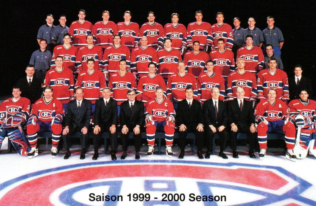 Оригинальная открытка Монреаль Канадиенс НХЛMontreal Canadiens NHL 1999-2000.