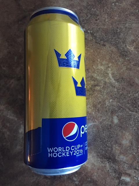 Банка Pepsi Кубок Мира по хоккею 2016 сборная ШВЕЦИЯ WHC. Торонто, Канада. 3