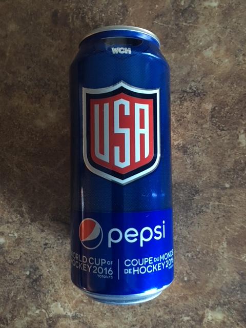 Банка Pepsi Кубок Мира по хоккею 2016 сборная США WHC. Торонто, Канада.