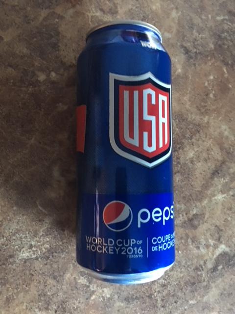 Банка Pepsi Кубок Мира по хоккею 2016 сборная США WHC. Торонто, Канада. 3