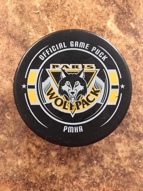 Шайба официальная игровая хоккейный клуб ''Paris Wolf Pack''Канада. Canada