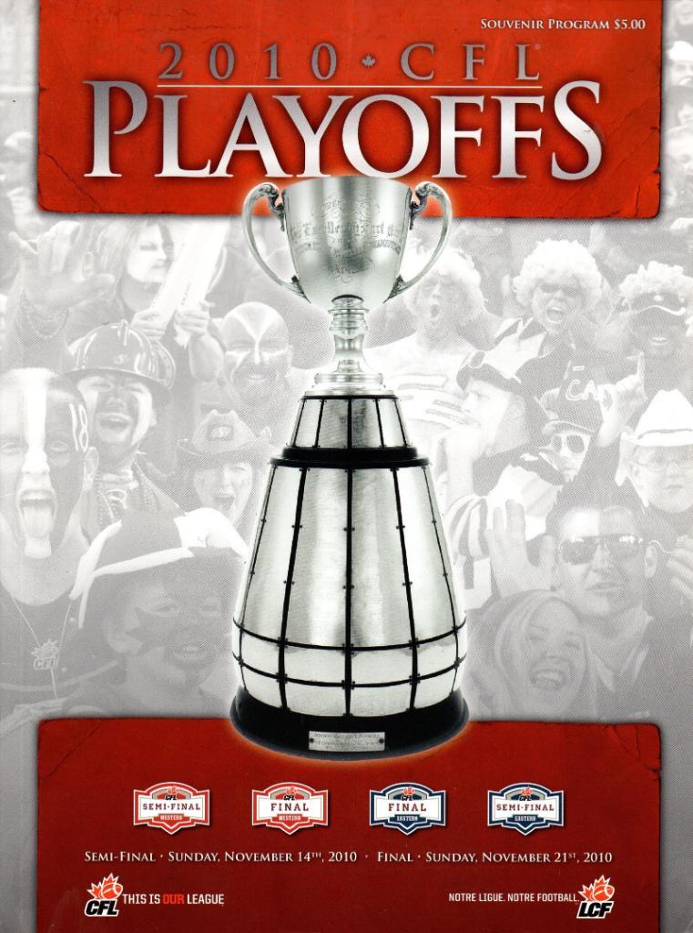 CFL PLAYOFFS 2010. Полуфинал и финал дивизиона. 14, 21 ноября 2010. Канада