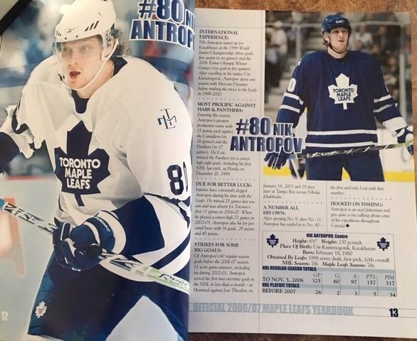 Ежегодник 2006/2007''Торонто Мейпл Лифс'' Канада,НХЛ(Toronto Maple Leafs)NHL 3