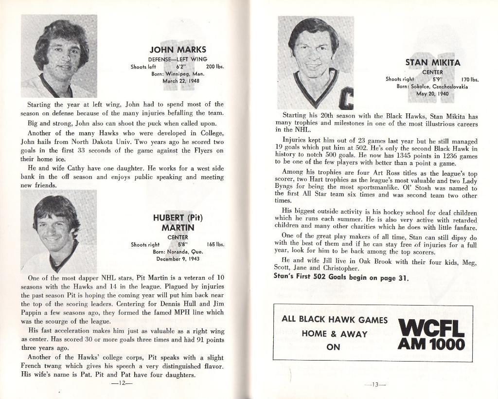 Ежегодник 1977/1978.''Чикаго Блэкхокс'',НХЛ(Chicago Blackhawks)NHL 3