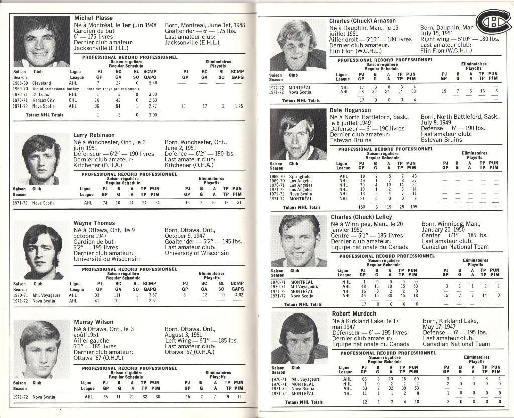 Ежегодник 1972/1973.''Монреаль Канадиенс'',НХЛ (Montreal Canadiens)NHL 3